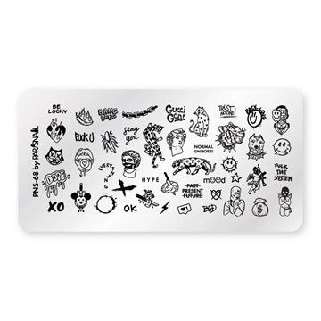 Пластина для стемпинга PNS-68 (6*12 см) ParisNail 11036