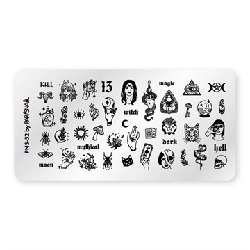 Пластина для стемпинга PNS-52 (6*12 см) ParisNail 11038