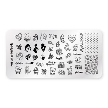 Пластина для стемпинга PNS-29 (6*12 см) ParisNail 11042