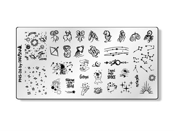 ParisNail Пластина для стемпинга PNS-26 (6*12 см) 11043