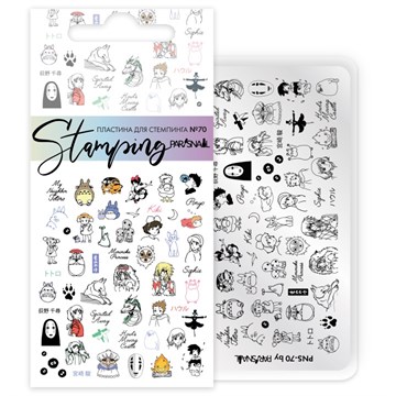 Пластина для стемпинга PNS-70 (6*12 см) ParisNail 11045