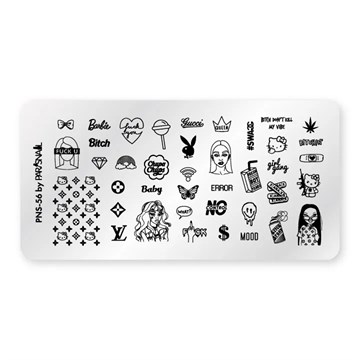 Пластина для стемпинга PNS-56 (6*12 см) ParisNail 11046