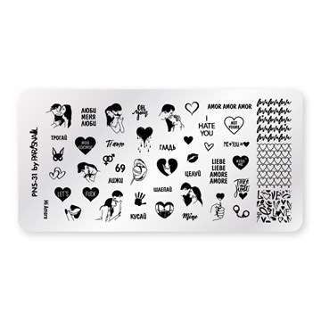 Пластина для стемпинга PNS-31 (6*12 см) ParisNail 11049