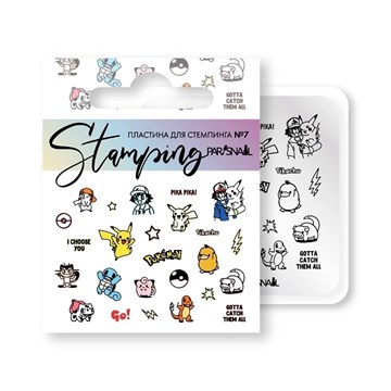 Пластина для стемпинга PNM-07 (6*6 см) ParisNail 11053