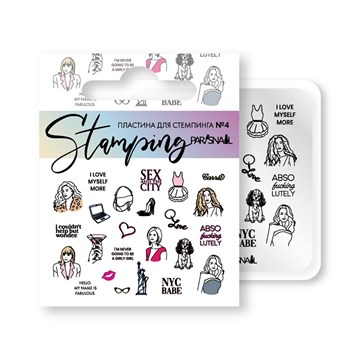 Пластина для стемпинга PNM-04 (6*6 см) ParisNail 11054