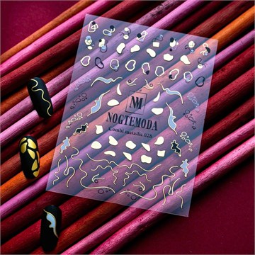 НАКЛЕЙКИ COMBI METALLIC NOGTEMODA №028 11113