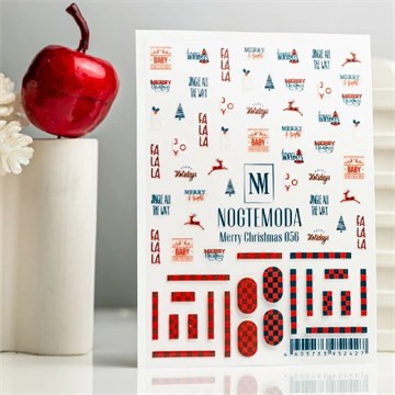NOGTEMODA Наклейки Merry Christmas 056 11118