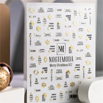 NOGTEMODA Наклейки Merry Christmas 057 11119