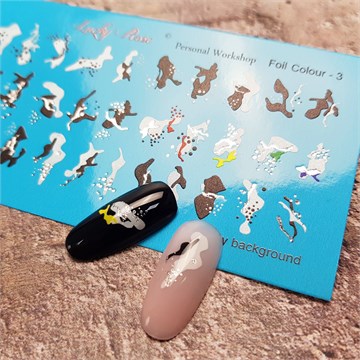 СЛАЙДЕР LUCKY ROSE FOIL COLOUR-3 SILVER 11171