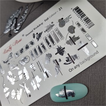 Lucky Rose Слайдер-дизайн Foil Colour silver-21 11183