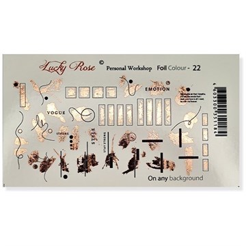 Слайдер Дизайн Lucky Rose Foil Colour rose gold-22 11184