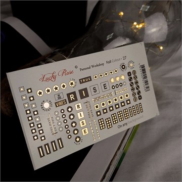 СЛАЙДЕР-ДИЗАЙН LUCKY ROSE FOIL COLOUR №027 (GOLD) 11186