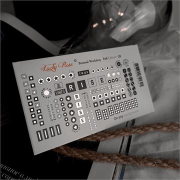 СЛАЙДЕР-ДИЗАЙН LUCKY ROSE FOIL COLOUR №028 (SILVER) 11192