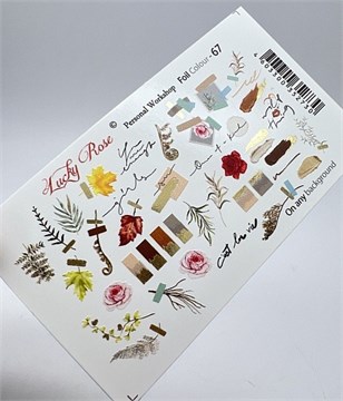 Слайдер дизайн Lucky Rose FOIL COLOUR-67 (золото) 11203