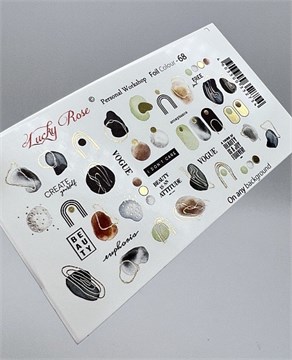 Слайдер дизайн Lucky Rose FOIL COLOUR-68 (золото) 11204