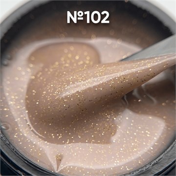 Гель моделирующий камуфлирующий с блестками №102 15мл 11232