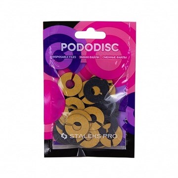Сменные файлы-кольцо для педикюрного диска PODODISC STALEKS PRO M 80грит (50шт.) 11255