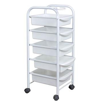 Тележка парикмахерская М-01, каркас белый 11327