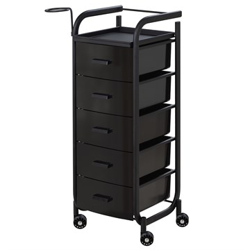 Парикмахерская тележка Арт, чёрный каркас 11336