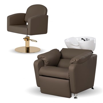 Парикмахерский комплект Амелия (кресло+мойка) 11344
