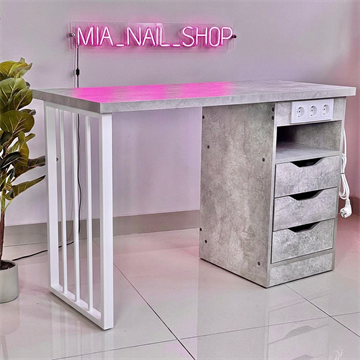 Маникюрный стол Миа Базовый 3 розетки 11599