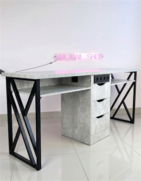 Маникюрный стол двойной Базовый 8 розеток 11644