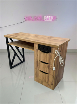 Маникюрный стол Лофт Базовый 3 розетки 11697