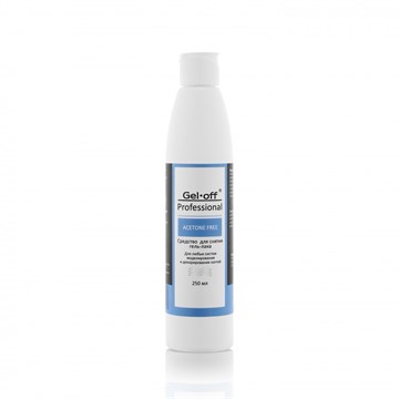 Жидкость для снятия гель-лака ACETONE FREE Gel-Off, 250 мл 12299