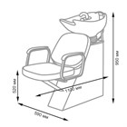 Парикмахерская мойка ЕЛЕНА с креслом ИРЭН 11304 - фото 3054