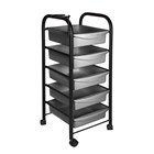 Тележка парикмахерская М-01, черный каркас 11326 - фото 3281