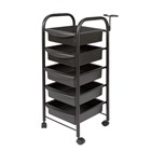 Тележка парикмахерская М-01, черный каркас 11326 - фото 3282