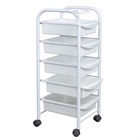 Тележка парикмахерская М-01, каркас белый 11327 - фото 3285