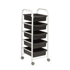 Тележка парикмахерская М-01, каркас белый 11327 - фото 3287