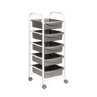 Тележка парикмахерская М-01, каркас белый 11327 - фото 3288