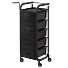 Парикмахерская тележка Арт, чёрный каркас 11336 - фото 3336