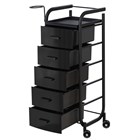 Парикмахерская тележка Арт, чёрный каркас 11336 - фото 3337