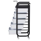 Парикмахерская тележка Арт, чёрный каркас 11336 - фото 3339