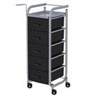 Парикмахерская тележка Арт, серебро каркас 11337 - фото 3343