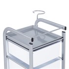 Парикмахерская тележка Арт, серебро каркас 11337 - фото 3344