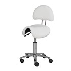 Стул-седло со спинкой МД-901А Белый 11389