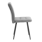 Комплект кресло + стул Medeo LT, флок , серый/черный, 29, 45х56х89 см 11489