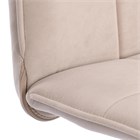 Комплект кресло + стул Bari LT, флок , бежевый/черный, 7, 41х55х89 см 11491